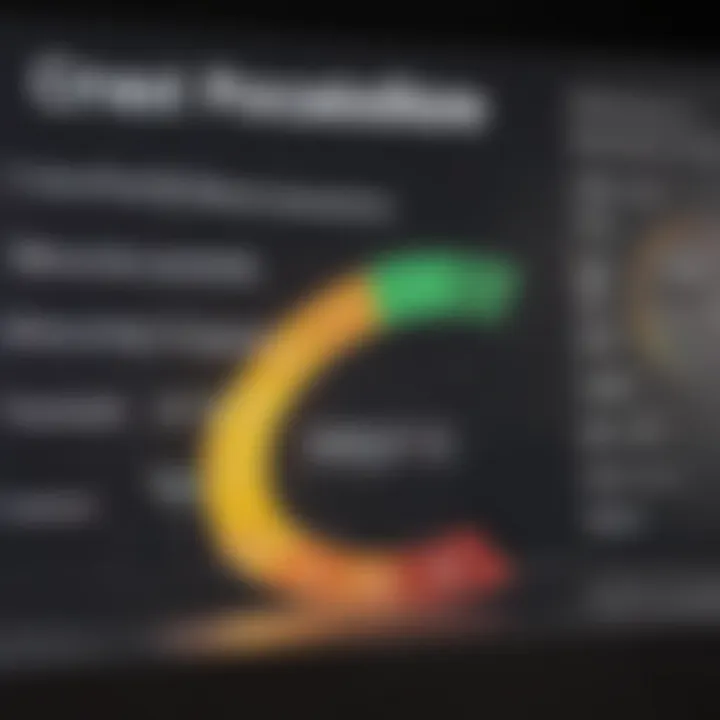 Graph showing credit score impact on leasing