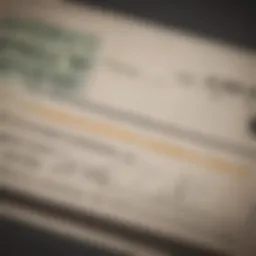 Close-up view of the bottom section of a check showcasing the routing number