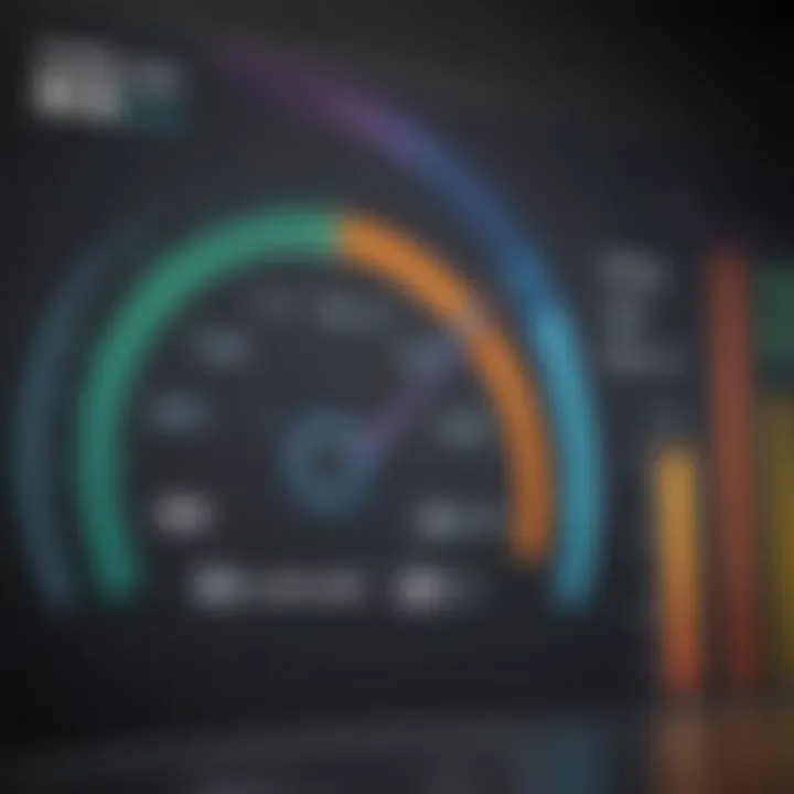 Graph illustrating average credit scores across different demographics