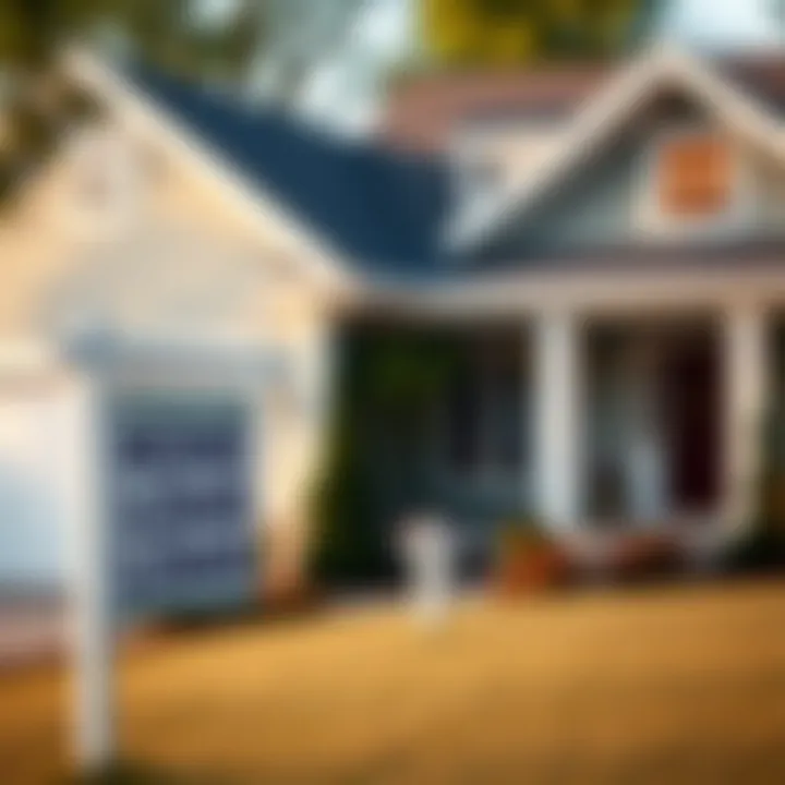 House with USDA loan sign