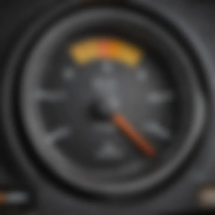 Fuel gauge indicating full tank